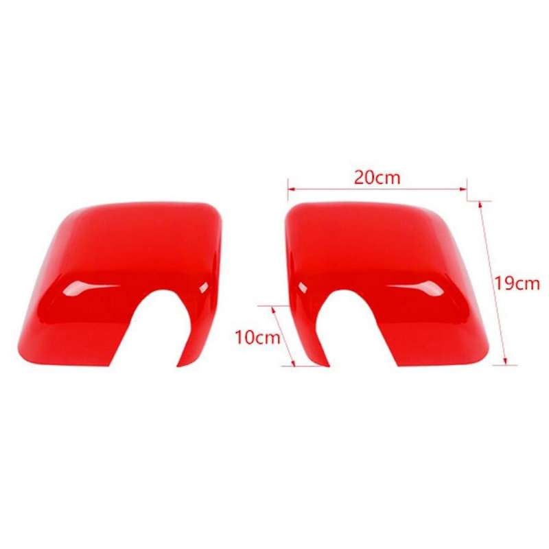 Side Mirrors Cover Abs Rear View Mirrors Trim Interior ,red