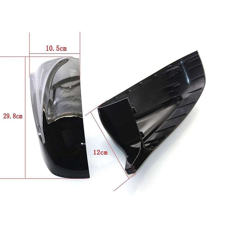 View Mirror Cover Caps Bright Black for Bmw X5 E70 X6 E71 2008-2013