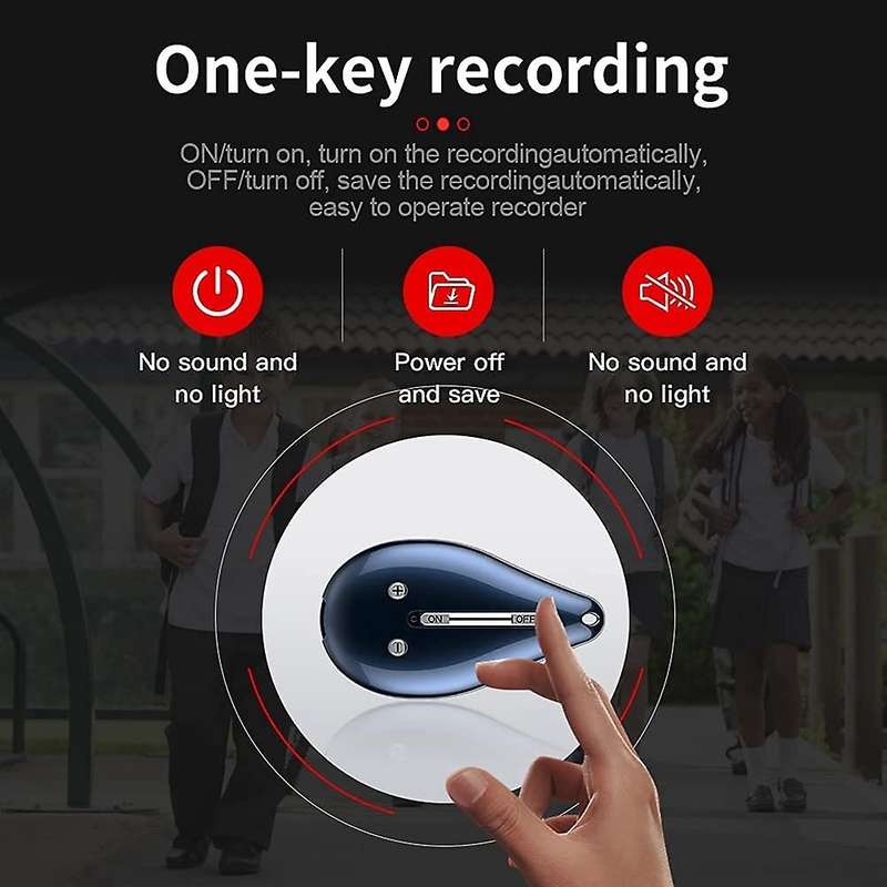 32g Wearable Recording Device with 190 Hours Recording Capacity