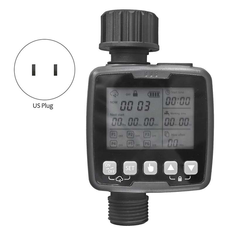 Water Sprinkler Timer,for Lawn(grey,us Faucet)