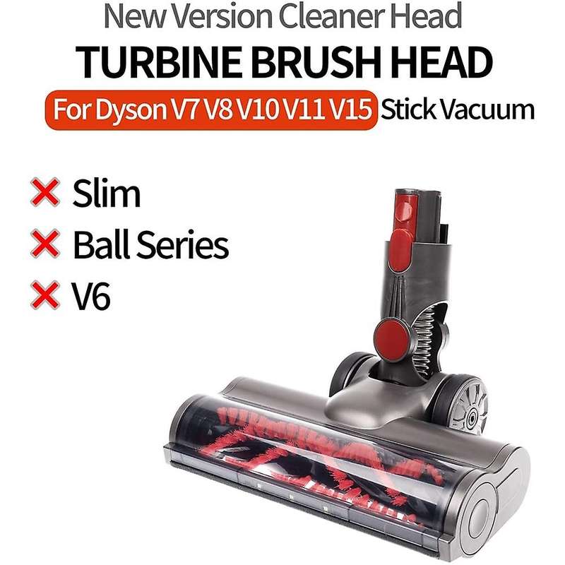 Direct Drive Turbine Brush Head with Replacement Fluffy Roller
