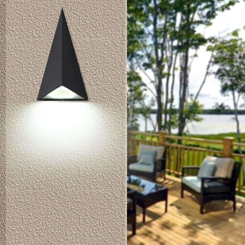 9w Led Outdoor Wall Light Triple-cornered Courtyard Aisle Wall Light