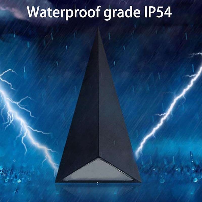9w Led Outdoor Wall Light Triple-cornered Courtyard Aisle Wall Light