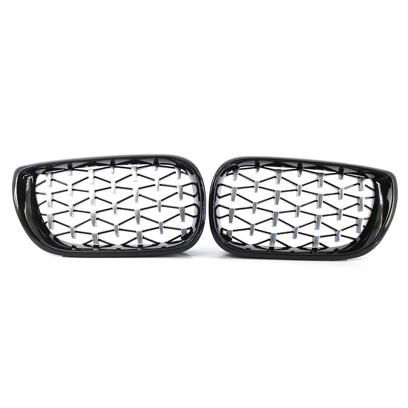 Front Air Outlet Kidney-shaped Racing Grills For-bmw E46 4-door 02-05