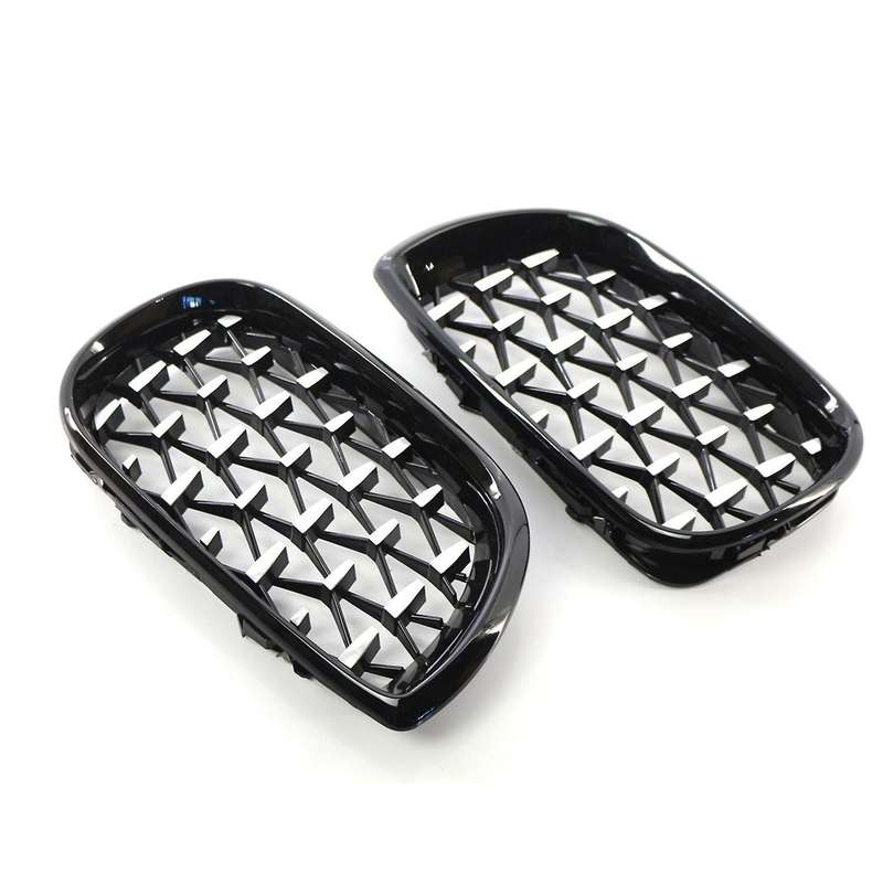 Front Air Outlet Kidney-shaped Racing Grills For-bmw E46 4-door 02-05