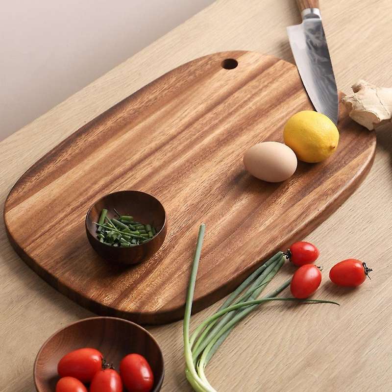 Acacia Wooden Cutting Board Large Solid Wood Cutting Board Wooden