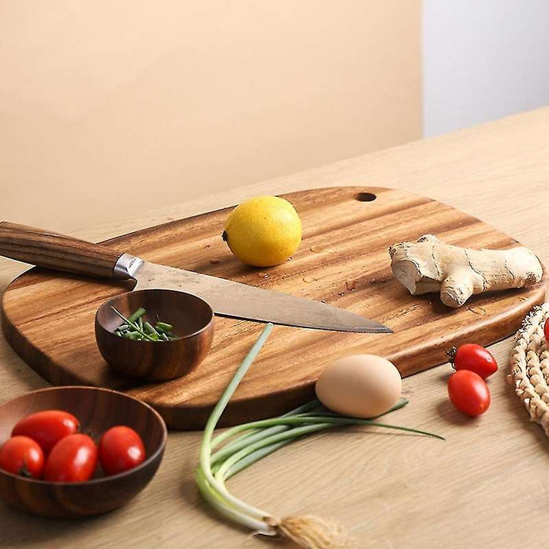 Acacia Wooden Cutting Board Large Solid Wood Cutting Board Wooden