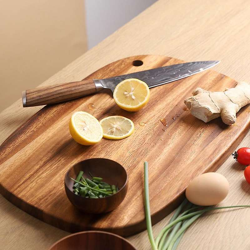 Acacia Wooden Cutting Board Large Solid Wood Cutting Board Wooden