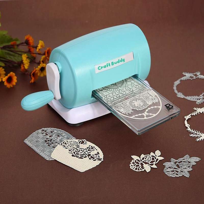 Diy Dies Cutting Embossing Machine Scrapbooking Cutter Blue