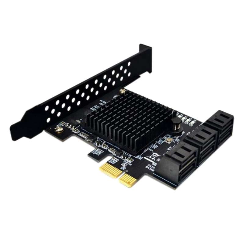 Sata Iii 6 Gbps Controller Expansion Controller with 6 Sata Cables