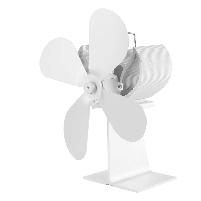 4 Blades Heat Powered Stove Fan for Warm Air for Log Burner Fireplace