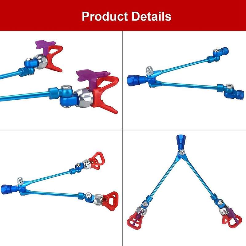 Paint Spray Extension Pole Double 517 Nozzle Head for Sprayer Guard