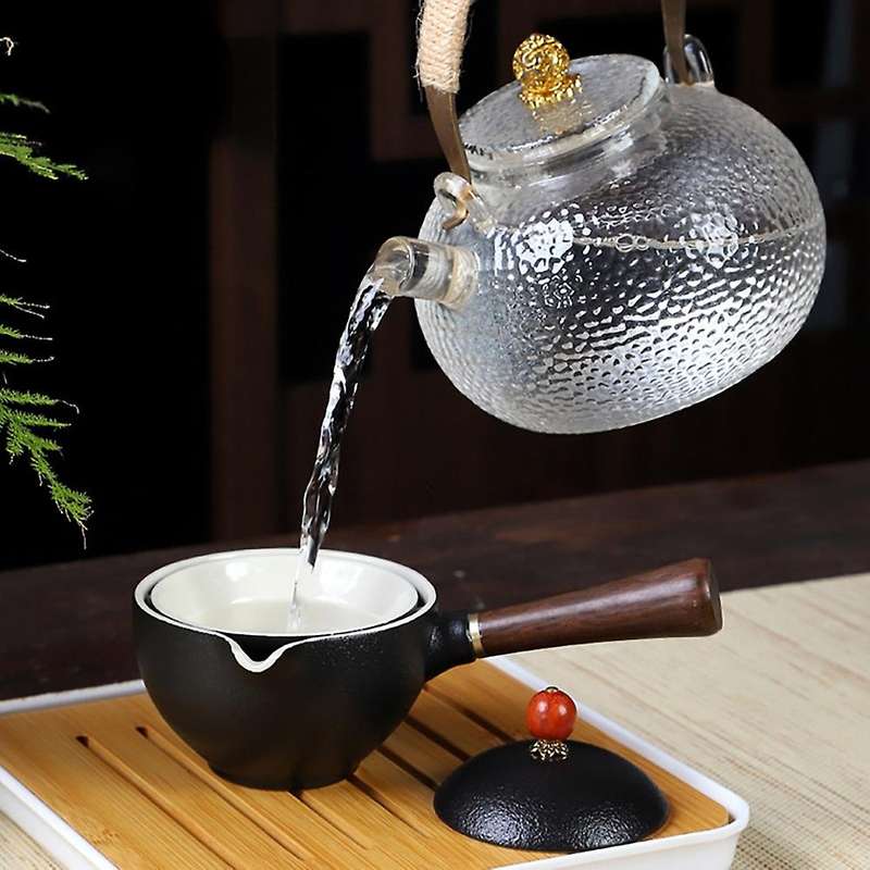 Ceramic Set Portable Travel Tea Set for Travel Family Outdoor A