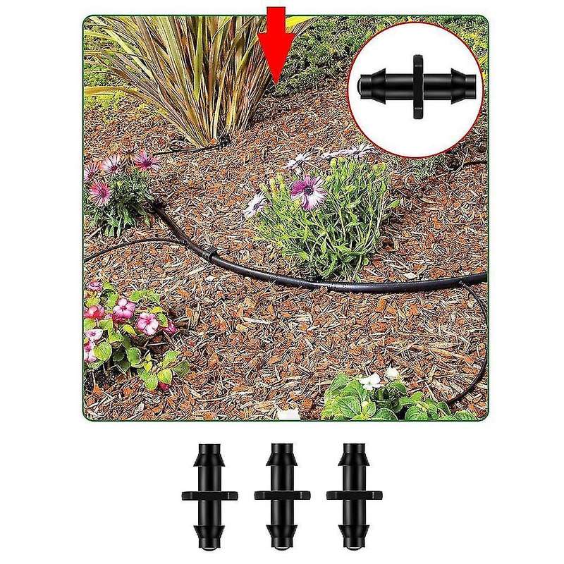147.6ft 1/4inch Hose Drip Irrigation System Adjustable Sprinkler Kit
