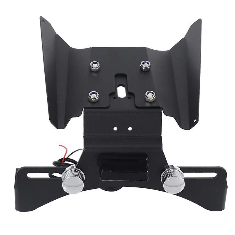 Motorcycle License Plate Holder Bracket with Light