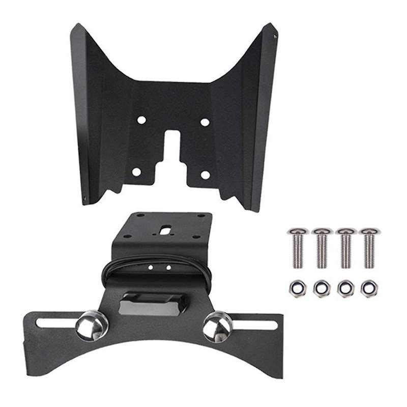 Motorcycle License Plate Holder Bracket with Light