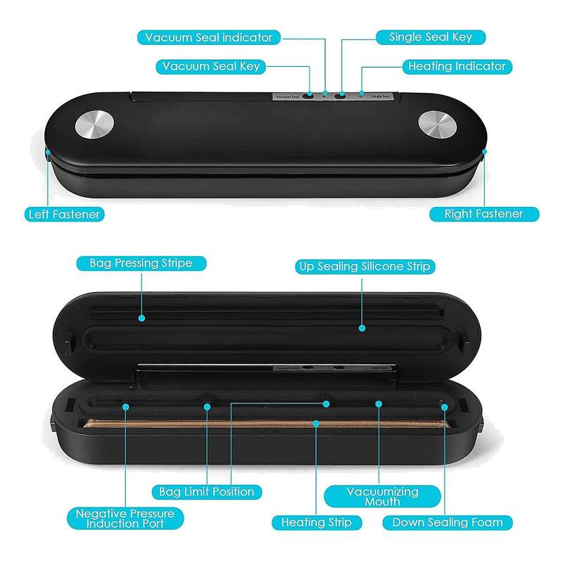 Food Vacuum Sealer,automatic Food Sealer One-touch Safe Us Plug