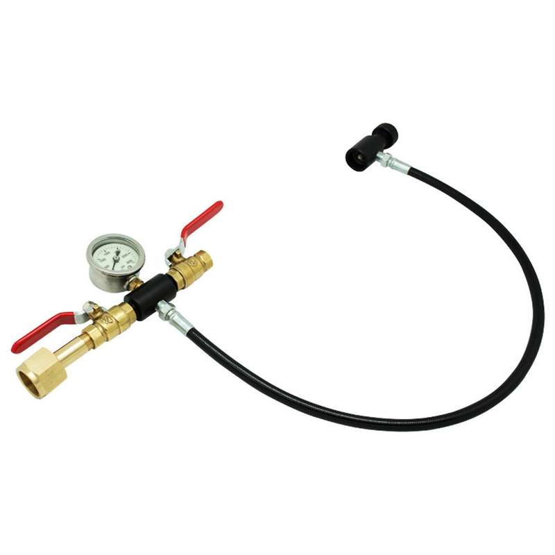 G1/2 to Tr21-4 Single-tube Double-valve Inflation Tube with 3000psi