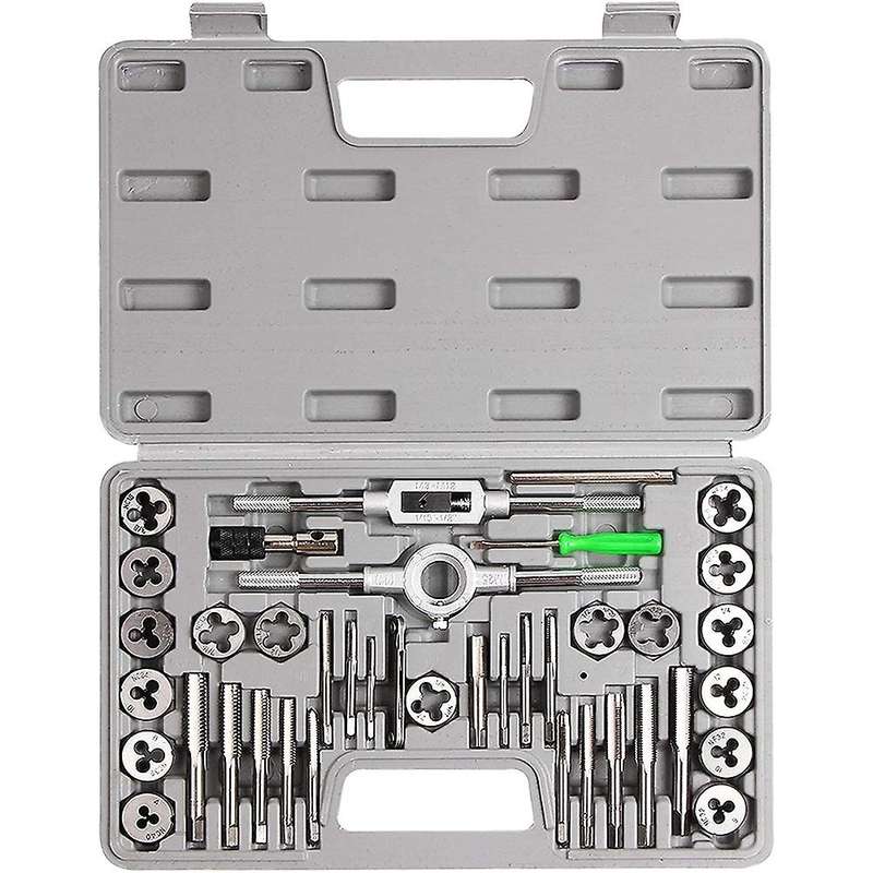 Sae Thread Tap and Die Tool Set for Thick and Fine Threads Of Thread