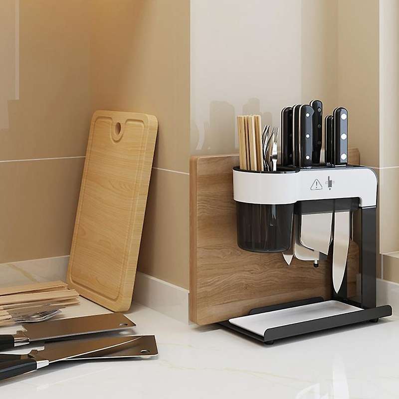 Storage Box Chopsticks Knife and Fork Box Black & White