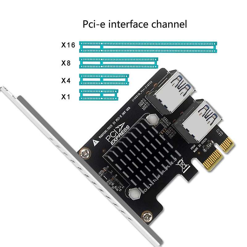 Pci-e X1 to 4 Port Usb3.0 Expansion Card for Graphics Card Btc Mining
