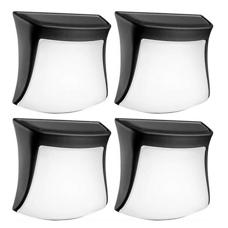 Led Solar Wall Lamp Outdoor Waterproof Sunlight Lamp, White Light