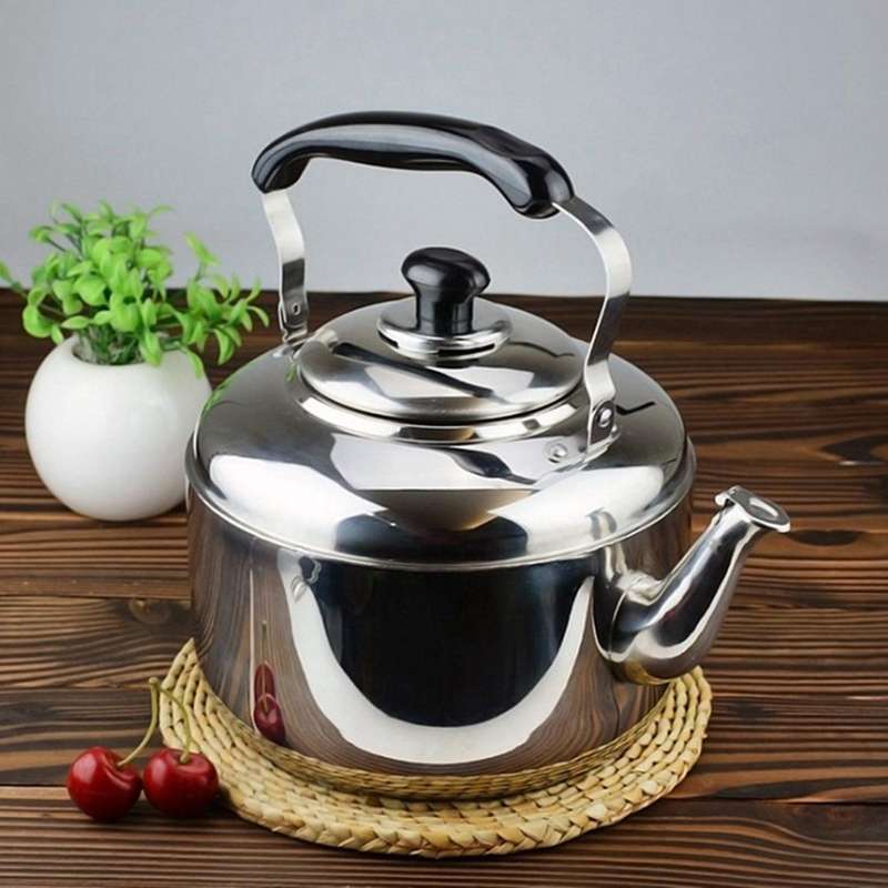 Stainless Steel Kettle Whistling Tea Kettle Coffee Stovetop 4l