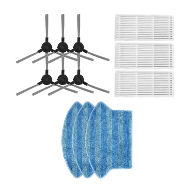 3set Replacement Side Brushes Hepa Filter Mop Cloth Pad for Midea I2
