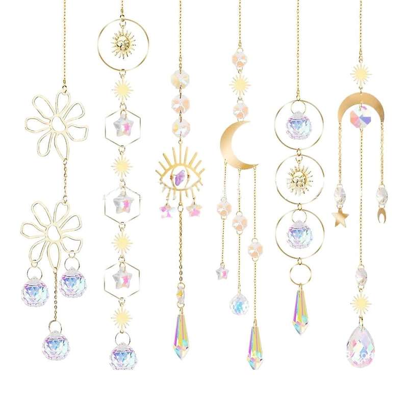 6 Pack Suncatcher Crystal Sun Catcher Crystal Pendant Lighting