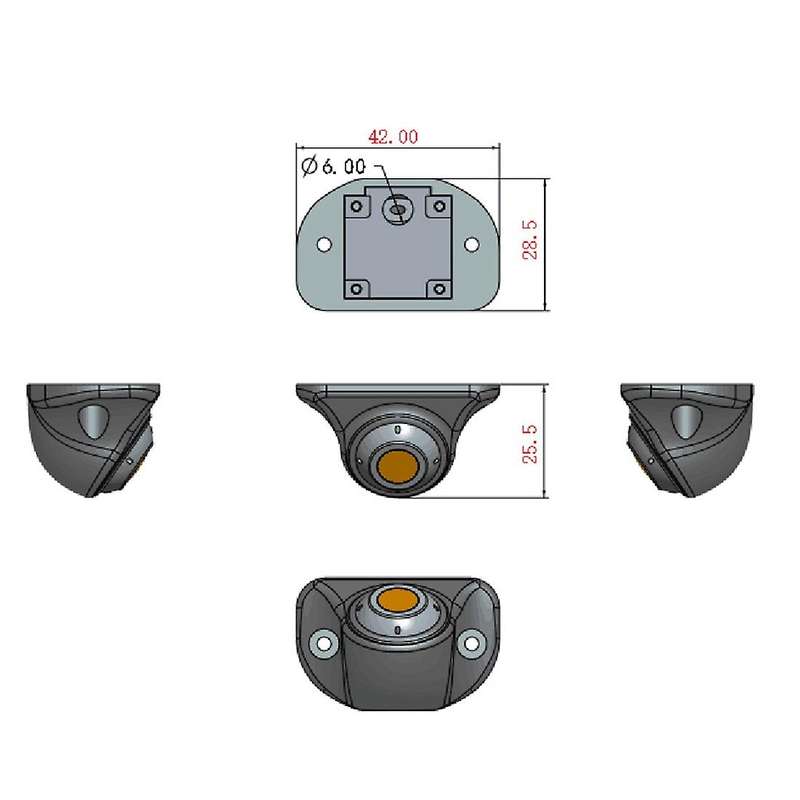 Car Rear View Camera Hd Night Vision Waterproof Reversing Camera