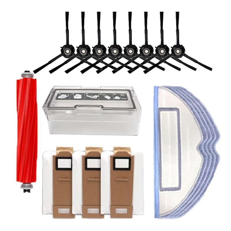 Water Tank Main Roll Brush Mop Rag Hepa Filter Side Brush