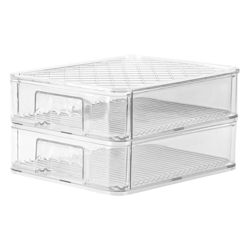 Refrigerator Storage Box Crisper Kitchen Transparent Storage Drawer