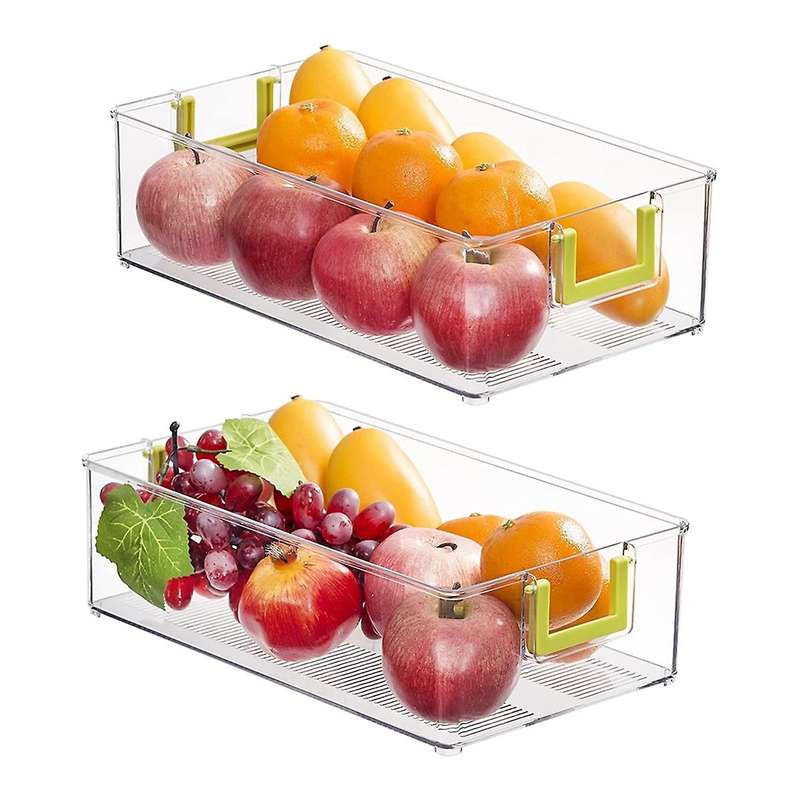 Refrigerator Organizer Bins, 2pcs Organization and Storage