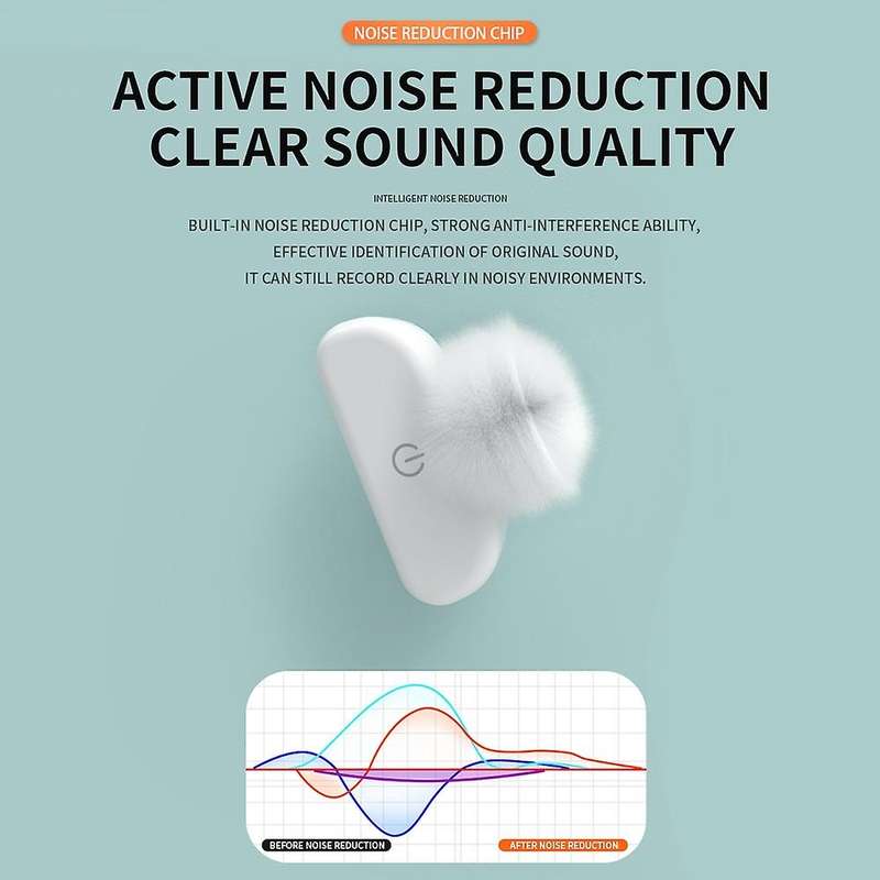 Wireless Lavalier Microphone Portable Video Recording Mini for Iphone