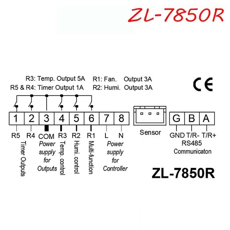 Lilytech,zl-7850r, Super Long Sensor Cable, Controller,zl-shr05j