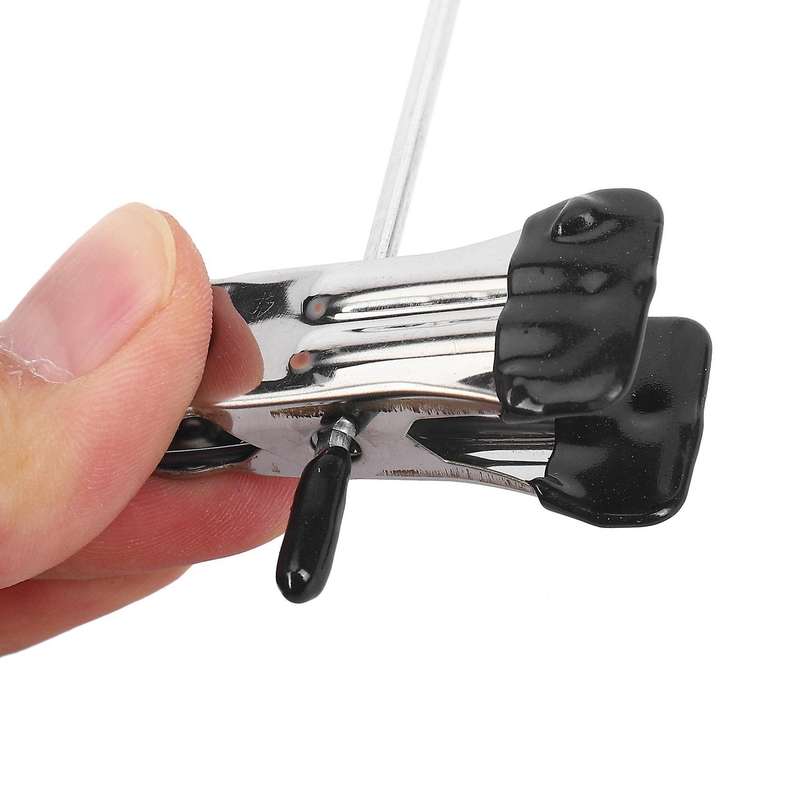 24 Pcs Skirt Hangers with Clips, Metal Pant Hangers Space Saving