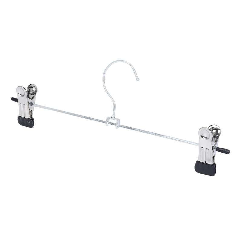 24 Pcs Skirt Hangers with Clips, Metal Pant Hangers Space Saving