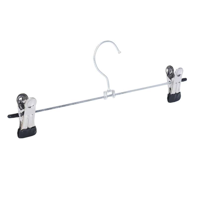 24 Pcs Skirt Hangers with Clips, Metal Pant Hangers Space Saving