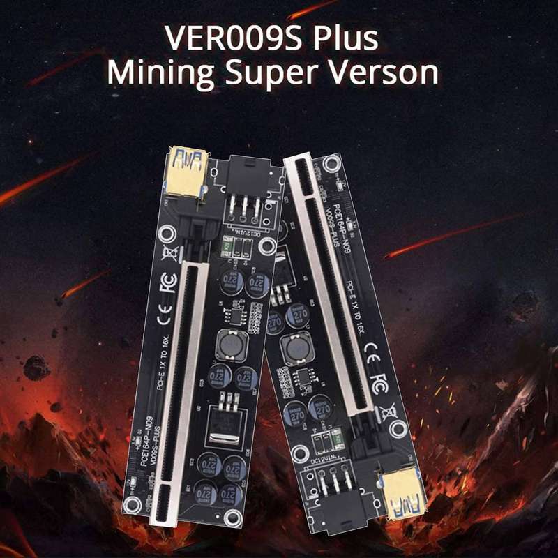 6pcs 009s Plus Riser Card Adapter Card 1x 16x Extender Usb 3.0 Cable