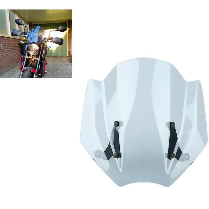 Motorcycle Wind Deflector with Bracket Front Windshield Windscreen