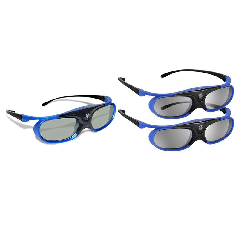 2pcs Active Shutter Eyewear Dlp-link 3d Glasses Usb Rechargeable