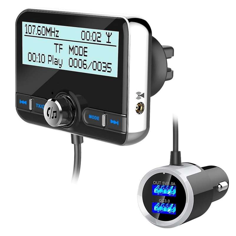 Dab002 Car Digital Radio Adapter Fm Transmitter Qc3.0 Fast Charge