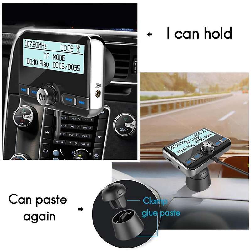 Dab002 Car Digital Radio Adapter Fm Transmitter Qc3.0 Fast Charge