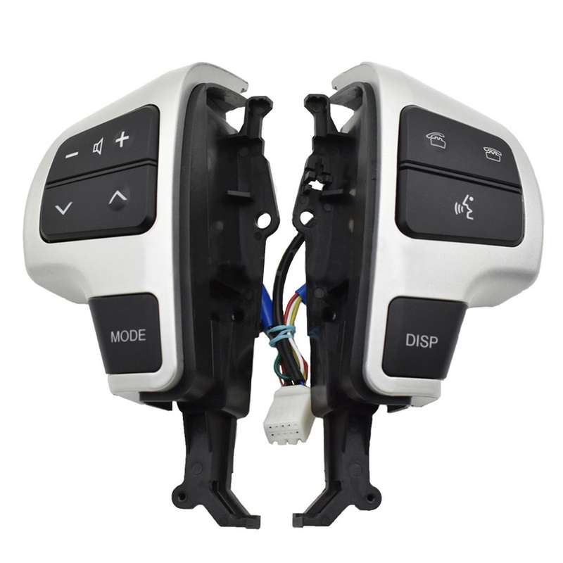 Steering Wheel Audio Switch for Toyota Cruiser 200 2008-2011 Silver