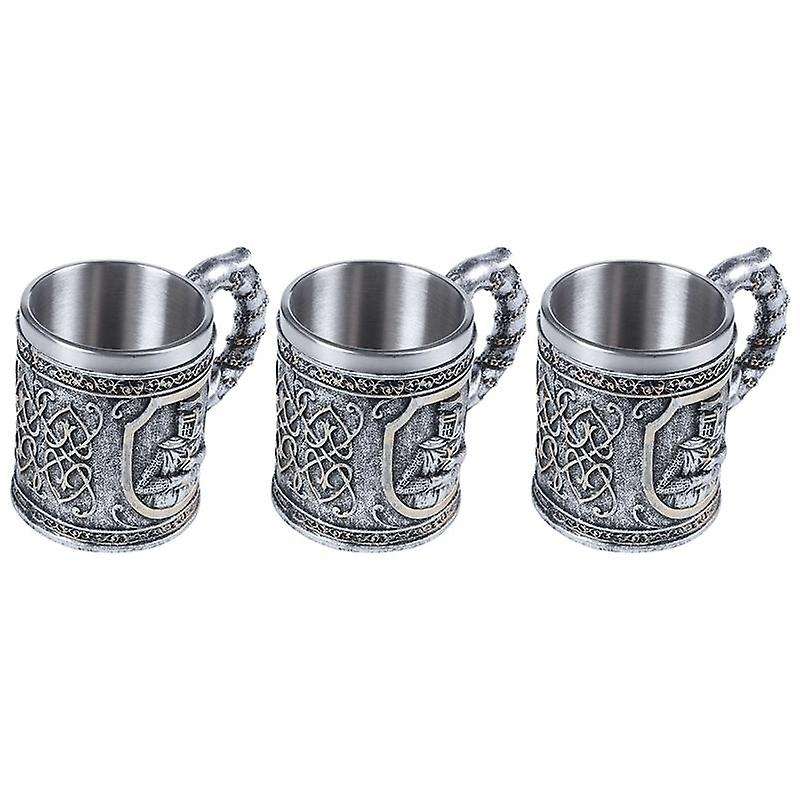 3x Medieval Templar Crusader Knight Mug Suit Of Armor Knight --mug