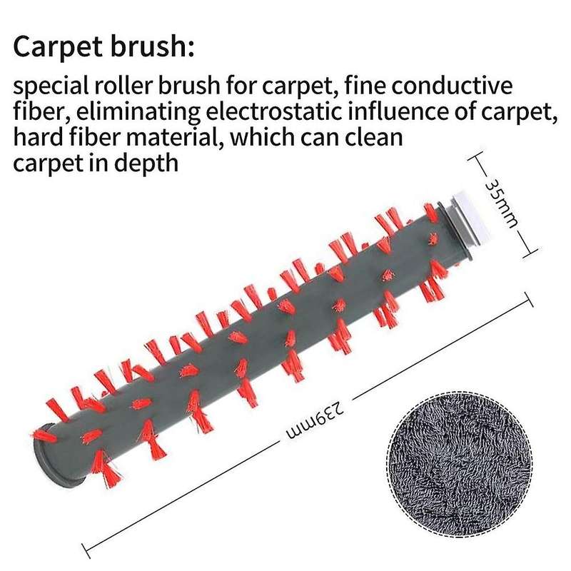 Brush Rolls Filters Set for Bissell 5 Pack Brush Rolls + 3 Filters
