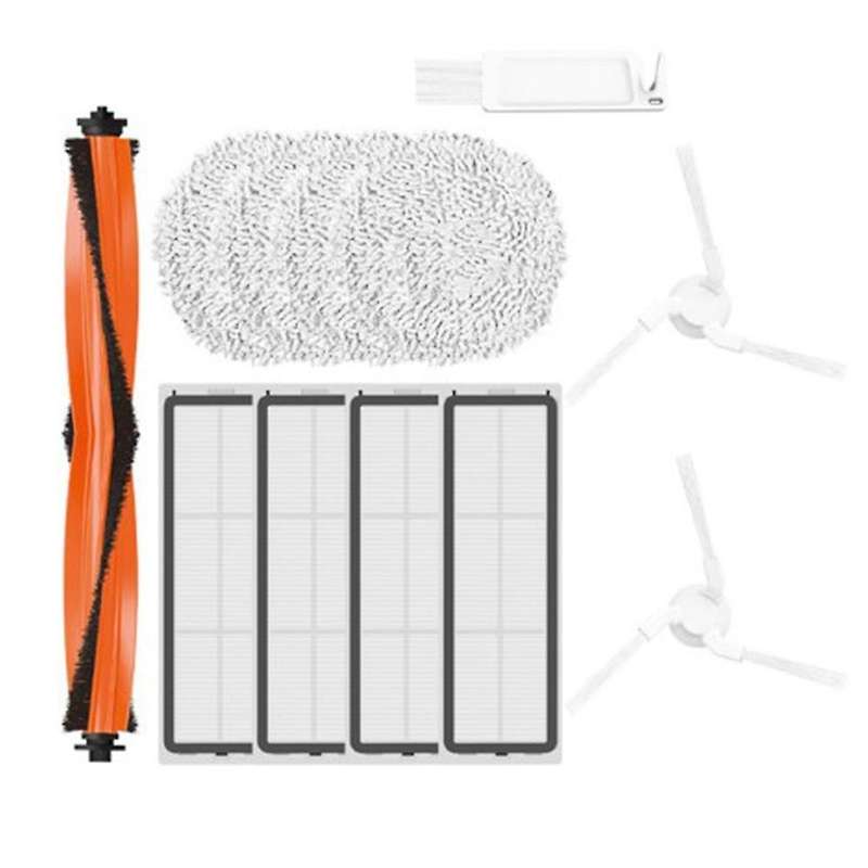 12 Pcs Main Side Brush Hepa Filter Mop Cloth for Xiaomi Stytj06zhm
