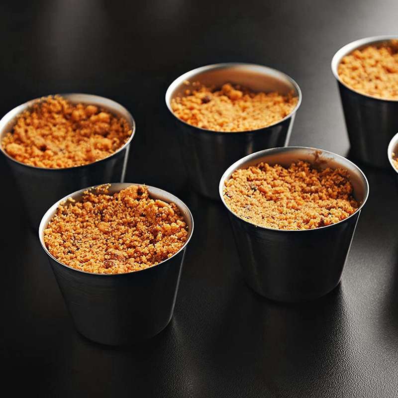 48 Pack Stainless Steel Condiment Sauce Cups