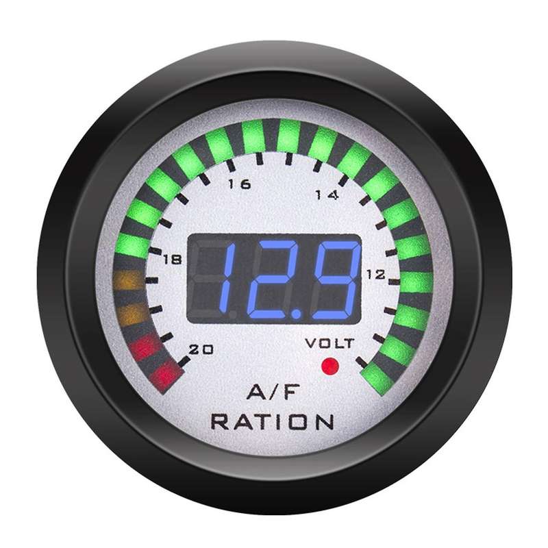 2 In 1 Air Fuel Ratio Gauge Voltmeter 12v 52mm Digital Afr Volt Meter