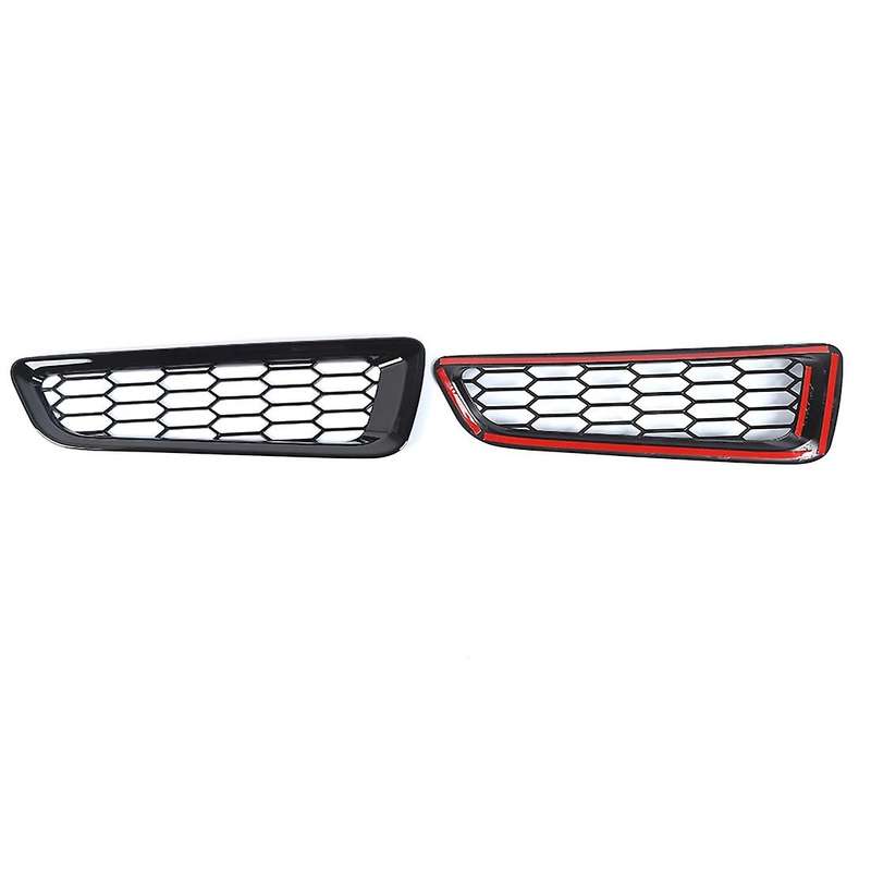 Front Bumper Decoration Cover Trim Sticker,abs Black